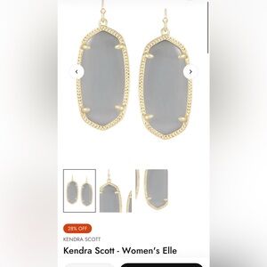 Kendra Scott Gold and Silver Women's Elle Earrings